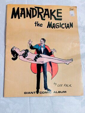 VTG Rare 1972 Mandrake the Magician Giant Comic Album Lee Falk 14*11 Book